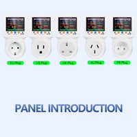 JIUJI WIFI Medidor de Energía Universal con Protección Contra Sobrecargas y Control Remoto, Enchufe Inteligente Anti Facturación Estimada
