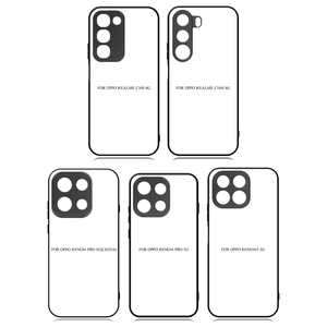 NOVELSUB pour <span class=keywords><strong>Oppo</strong></span> <span class=keywords><strong>Reno</strong></span> 16 Series, coques de téléphone vierges en TPU 2D pour sublimation, coques de téléphone personnalisées DIY avec insert en aluminium - Product Image 2