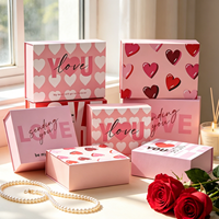 Boîte cadeau en carton pliable en forme de cœur pour la Saint-Valentin, pour parfums et cosmétiques, boîte vide, fabricant, vente en gros transfrontalière