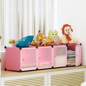 Armoire de rangement de jouets en plastique moderne simple avec séparateurs d'étagères pour une utilisation au sol bas dans le salon chambre <span class=keywords><strong>baie</strong></span> <span class=keywords><strong>vitrée</strong></span> balcon - Product Image 5