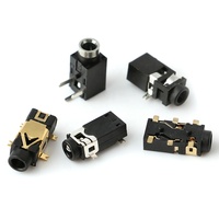 Conector de Audio Hembra de 3.5mm, 6 Pines, Conector Mono para Auriculares de 3.5, Montaje en PCB