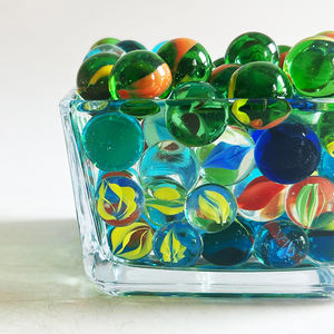 儿童游戏派对散装批发玻璃大理石高级透明彩色玻璃大理石 - Product Image 5