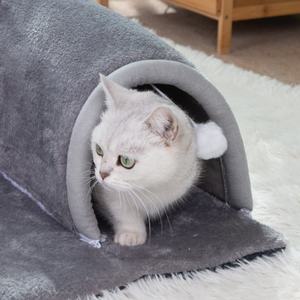 Funny <strong>Pet</strong> Play Tunnels Square Cat Nest with Warm Hole Print Felt <strong>Pet</strong> <strong>Cage</strong> for <strong>Dogs</strong> and Cats Bed <strong>at</strong> <strong>Home</strong> - Product Image 5