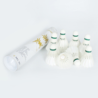 Volant de badminton Huamei A2 blanc, 76-77, le plus vendu, pour entraînement amateur, durable, stable, résistant aux chocs, en plumes de canard, idéal pour la vitesse