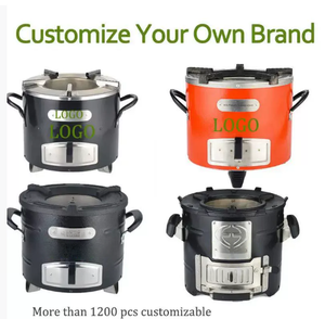 SOLOMAN Griglia per Stufa a Legna in Acciaio Inox con Borsa per il Trasporto, per Campeggio, Escursionismo e Barbecue all'Aperto - Product Image 5