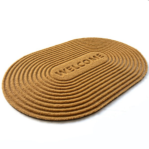 Tapis de bienvenue ovale antidérapant, absorbant l'eau, en fibre de polyester, pour cuisines extérieures commerciales, balcons - Product Image 3