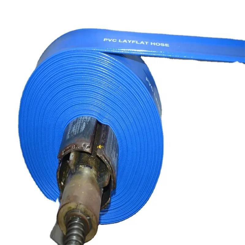 PVC Layflat Irrigation Hose Agriculture Pipes High Quality Anti-UV Layflat Hose Conveying Water Watering Farmland Hose