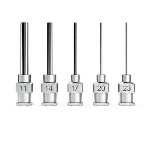 1นิ้ว25มม. เครื่องจ่ายเข็มโลหะสแตนเลสกาวปลายทื่อเข็มอุตสาหกรรมเข็มฉีดกาว8-32กรัม - Product Image 1