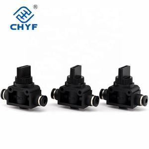 Vanne manuelle droite en plastique noir HVFF-4-6-8-10-12, vanne de tuyau, vanne de décharge de pression HVFF - Product Image 3