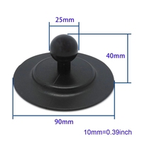 Soporte Adhesivo Plegable para Teléfono con Cabezal de Bola de Goma de 1 Pulgada, Soporte para Teléfono Móvil con Adhesivo para Camión, Autobús, Coche y Salpicadero
