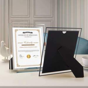 Cadre <span class=keywords><strong>photo</strong></span> créatif en <span class=keywords><strong>verre</strong></span> cristal transparent 10'' pour certificat, décoration intérieure, cadre pour certificat d'honneur, vente en gros - Product Image 3