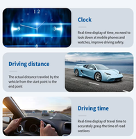 Aoedi G3 Compteur de vitesse Affichage tête haute Obd2 Hud Tachymètre de voiture Température de l'eau Hud avec alarme Consommation automatique de carburant Voltmètre Jauge