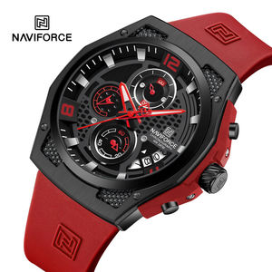 นาฬิกาควอตซ์ NAVIFORCE 8051 NF8051 สำหรับผู้ชาย นาฬิกาอะนาล็อกธุรกิจ กันน้ำ โครโนกราฟ เข็มเรืองแสง นาฬิกาข้อมือหรูหราสำหรับผู้ชาย - Product Image 2