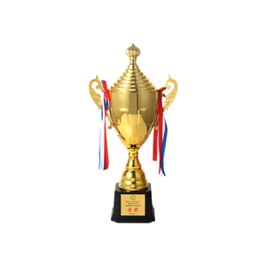 Trofeo Popular de <span class=keywords><strong>Youtube</strong></span> de 28cm -51cm, Precio al por Mayor, Copa de Trofeo Dorada de Alta Calidad Hecha a Mano con Tapa Superior DIY, Trofeos y Copas de China - Product Image 1
