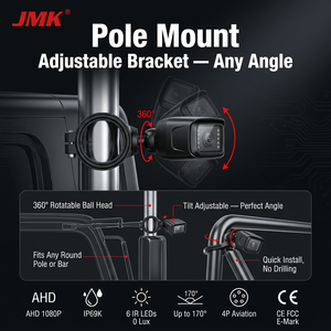 กล้องมองหลัง JMK กันน้ำ ความละเอียด 1080P พร้อ<span class=keywords><strong>ม</strong></span>ไฟสตาร์ไลท์ <span class=keywords><strong>ม</strong></span>ุม<span class=keywords><strong>ม</strong></span>องกว้าง 4P สำหรับรถบรรทุก รถบัส รถพ่วง <span class=keywords><strong>ม</strong></span>องเห็นได้ในเวลากลางคืน - Product Image 6