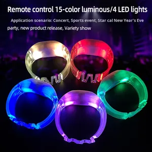 Pulseras Led recargables por USB para eventos Control remoto Dmx Pulsera Led Pulsera iluminada para eventos deportivos - Product Image 6