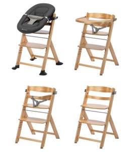 Chaise haute en bois pour bébé Bebeconfort Timba 2, chaise haute scandinave pour bébé de 6 mois à 9 ans - Product Image 5