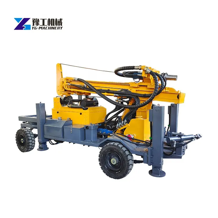 Trailer khí nén lỗ khoan giếng khoan Giàn Khoan cho nước cũng khoan