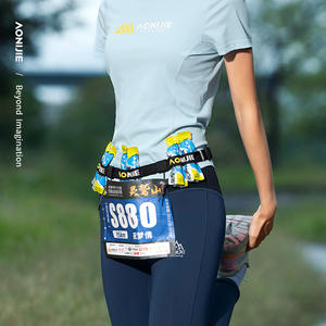 <span class=keywords><strong>AONIJIE</strong></span>-Cinturón elástico para correr, cinturón fijo con número de maratón, estilo todoterreno, hebilla de libro, E4435 - Product Image 4