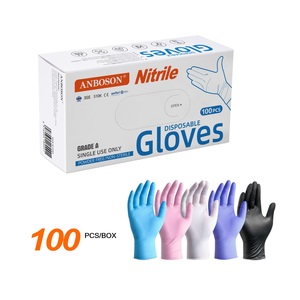 Gants en nitrile de qualité supérieure, sans poudre, à haute élasticité, adaptés aux aliments, pour usage domestique - Product Image 1