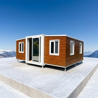 Maison préfabriquée moderne extensible de 20 pieds, 37 m2, pod de vie de luxe avec 2 chambres, ADU