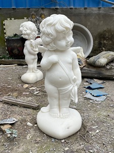 Hand <b>White</b> Marble Baby Jesus Stone Statues of Angels for Cemetery Children's HT-043 Baby Jesus HT-043 - Product Image 2