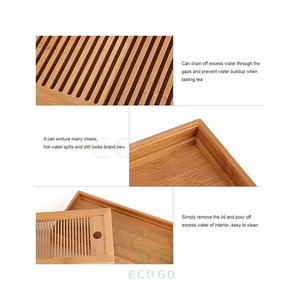 ถาดชาไม้ไผ่โมโซอเนกประสงค์ ดีไซน์ตามสั่ง ทนทาน ขนาดใหญ่ ใช้เป็นกล่องเก็บน้ำ สำหรับชุดน้ำชา เหมาะสำหรับบ้าน สำนักงาน โรงแรม ร้านอาหาร - Product Image 2