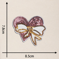 Offre Spéciale Brodé Cerise Glace Sequin Fer-sur Applique Feutre Patcr Papillon Lèvres Patch pour Chapeau Livraison Rapide