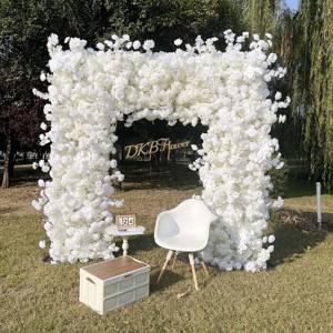 DKB fábrica directa boda arco telón de fondo imitación seda Rosa Navidad/Pascua decoración tela flor Navidad Pascua boda Decoración - Product Image 1