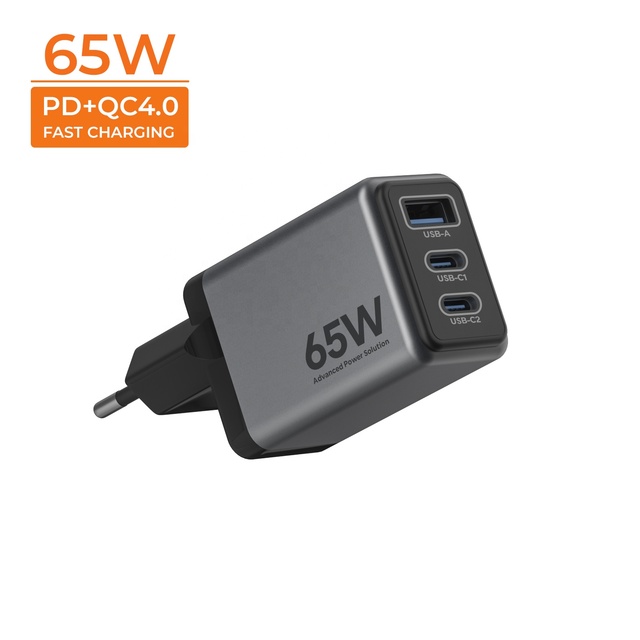 Super Fast 65W GaN USB C Charger Compact PD3.0 PPS QC4.0 with Digital Display OTP & OVP Wall Charger for Phone & Laptop
