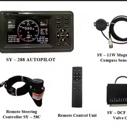 SY288A CCS Certified Marine Autopilot Host Steering System Hinge Compass Dash Mount for Boat IP65 Protection 1 Year Warranty
