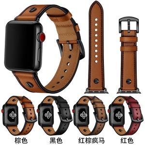 Correa de Cuero Retro para <span class=keywords><strong>Apple</strong></span> <span class=keywords><strong>Watch</strong></span> Series 38/40/41/S10/S11 42/44/45/46/49mm, Correa de Muñeca Ejecutiva - Product Image 6