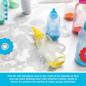 Tinte de agua fría sin ebullición para niños, kit de tinte de corbata de botella multicolor DIY para <span class=keywords><strong>estudiantes</strong></span> - Product Image 3