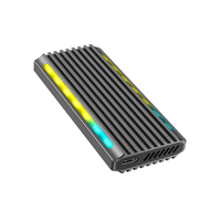 Estuche SSD externo portátil 2TB con luz RGB externo M2 USB3.1 SSD tipo C NVMe m.2 recintos SSD