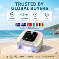 Lampe à ongles UV LED 2-en-1 OEM et perceuse 45000 tr/min rechargeable avec écran LCD, équipement professionnel pour strass, vente en gros