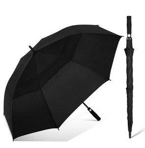 XJ 30 Inch Fiberglass Windproof Big Auto Opening Golf Straight <b>Umbrella</b> Cheap Price Daily Life Customized Logo Golf Men <b>Umbrella</b> - Product Image 3