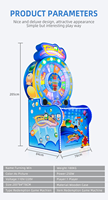 Machine de jeu d'arcade à tickets en métal en gros avec garantie d'un an et support en anglais pour le divertissement de loterie pour enfants