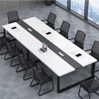Tables de conférence de grande taille pour projets de bureau, pouvant accueillir de 8 à 20 personnes, avec chaises de conférence, Mesa De Reuniones, Mesa De Reunioes