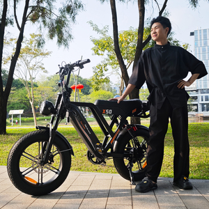 Vélo électrique X50, pneus larges de 20 pouces, moteur arrière de 250 W, 7 vitesses, cadre en aluminium, vélo de ville EBIKE, vélo de gravier Trek, vélo électrique Fat Bike - Product Image 3