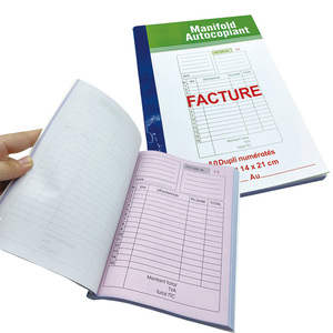 Carnets de commandes et de reçus personnalisés avec logo, certifiés, grand format, duplicata autocopiant, pour factures – Produit très demandé - Product Image 1