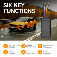 Sistema de Rastreo GPS para Automóvil 4G LTE Cat.1 GSM, Instalación Oculta Antirrobo, Compatible con PC, Software Protrack, Aplicaciones, Recargable