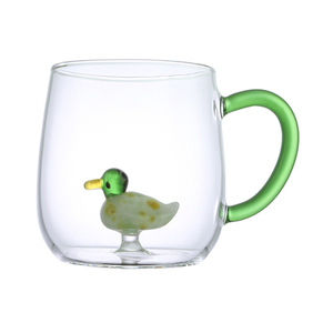 Vaso de Vidrio Resistente al Calor Hecho a Mano OEM con Figuras de Animales <span class=keywords><strong>en</strong></span> el Interior, Vasos para Beber Agua - Product Image 3