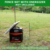 Schapennet Groen Elektrisch Gaashekwerk voor Schapen Geiten Varkens en Honden Elektrisch Gaashekwerk Elektrisch Hekwerknet