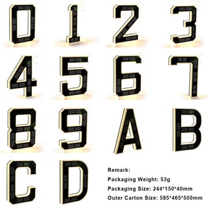 Solar Powered Waterproof <b>Lights</b> House Numbers LED Outdoor Address Sign <b>Letters</b> Plaque for Garden Yard Street Home Decoration - Product Image 6