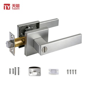 Manija de Palanca para Puerta de Baño/Recámara, para Privacidad, Puerta Interior, Manija de Cerradura Resistente - Product Image 1