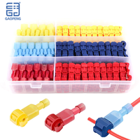 Gaopeng 170pcs Connecteur de fil d'épissage Temu/Ebay Offre Spéciale Entièrement isolé Fiche de type T Mâle Fil à déconnexion