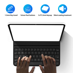 2025 không dây Bàn phím trường hợp đối với <span class=keywords><strong>iPad</strong></span> 10 (2022) siêu mỏng từ lớn keycaps với các phím tắt Chất lượng cao - Product Image 6