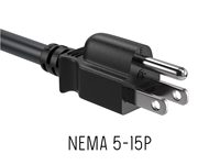 Câble d'alimentation US SYONG IEC C13, OD 6,8 mm, conducteur BC 0,75 mm², prise Schuko US 3 broches, câble d'usine premium pour ordinateur portable et moniteur