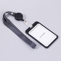 Nouveau porte-cartes en plastique avec porte-badge rétractable ID carte de crédit d'affaires porte-badge de travail étudiant porte-carte porte-couverture sac