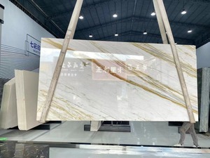 Goldtop Polished East Calacatta Gold <b>Marble</b> Slab 18mm Thick Modern Design for Villa Waterproof Walls Floor Tiles - Product Image 5